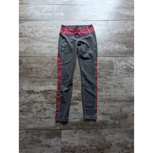 ATHLETA Gray Ankle Leggings Side Stripes